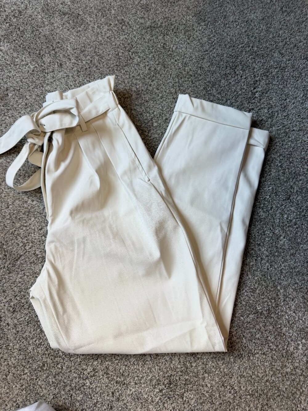 White Leather Pants